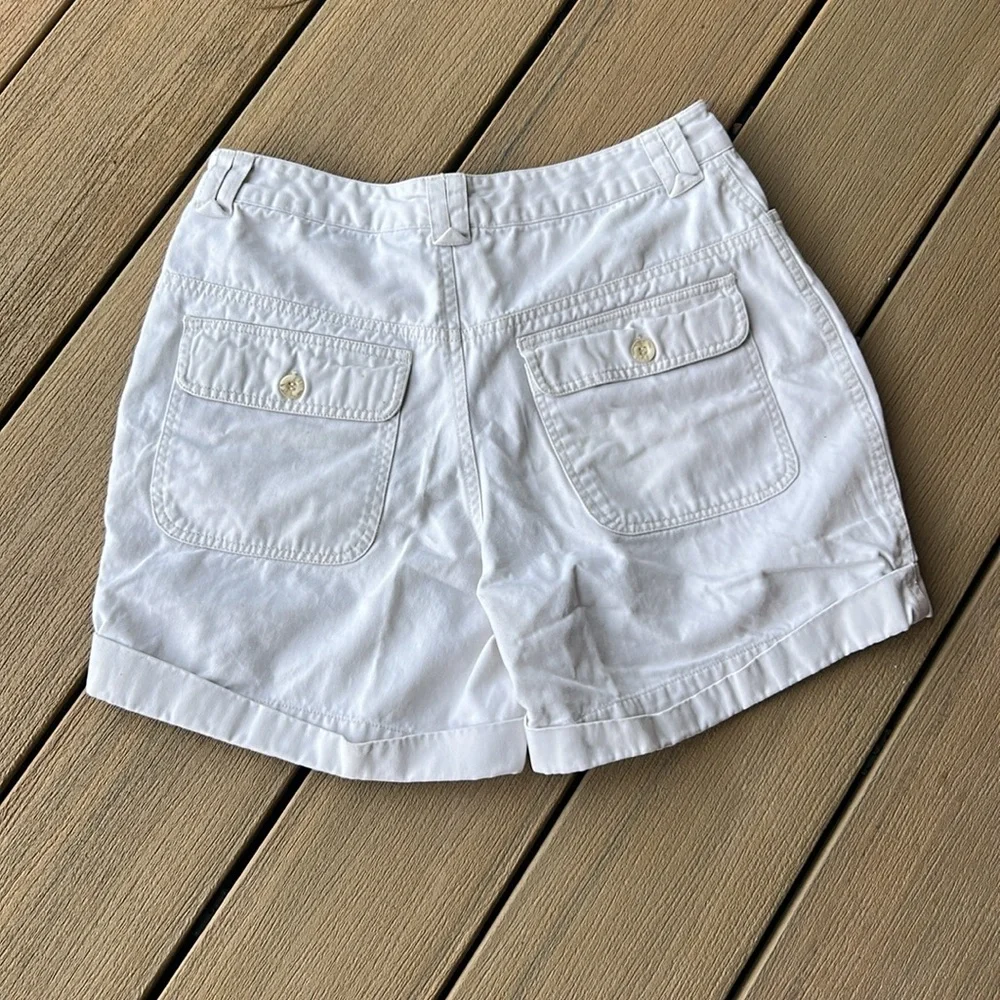 Y2K light khaki Bermuda mom shorts size 4